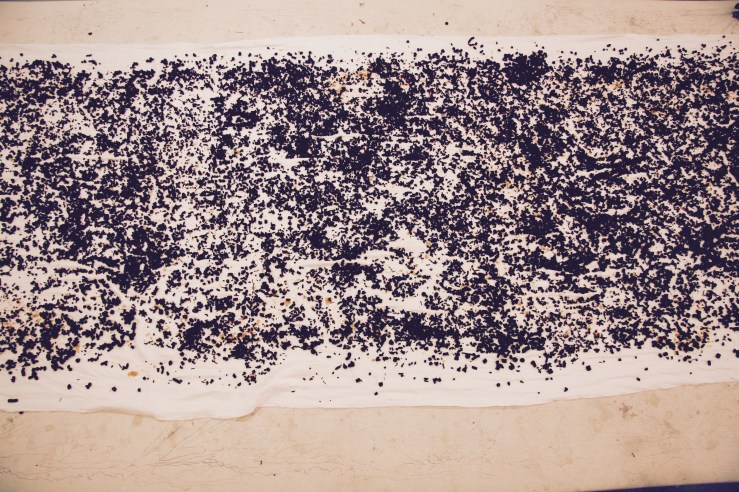 Garance sur twill de soie